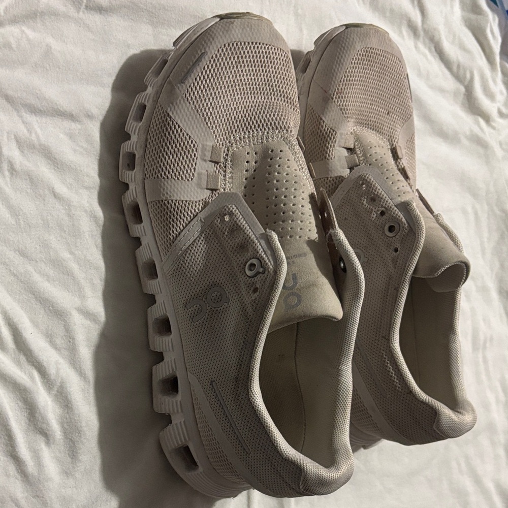 On Running Light Beige Athletic Shoes